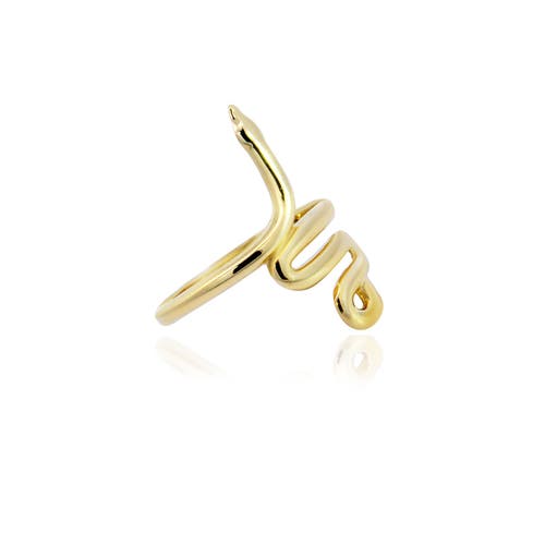 The Lovery Fine Jewelry Golden Snake Ring In Gold