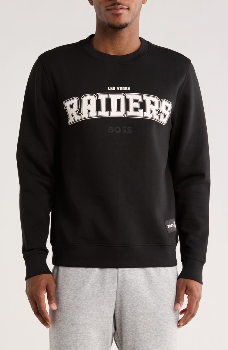 BOSS x NFL Las Vegas Raiders Sweatshirt, Main, color, 