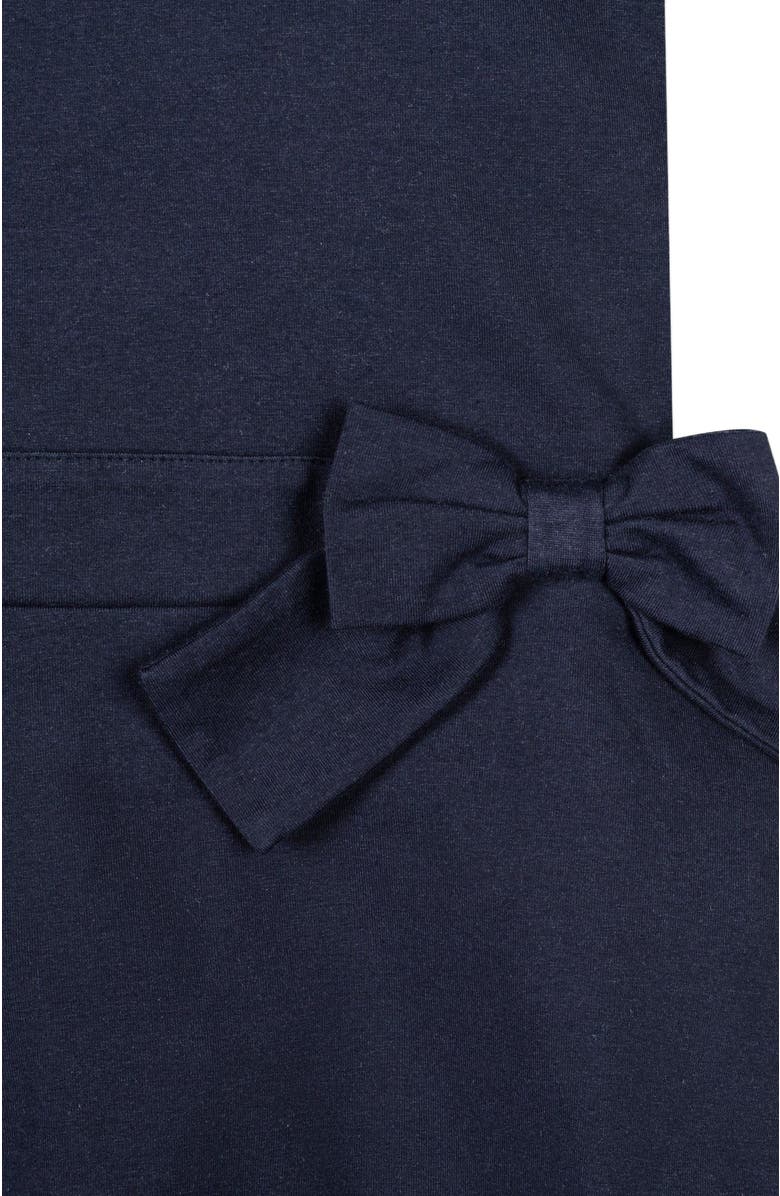 Hope & Henry Girls' Flutter Sleeve Knit Drop Waist Dress Made with Organic Cotton, Infant, Alternate, color,