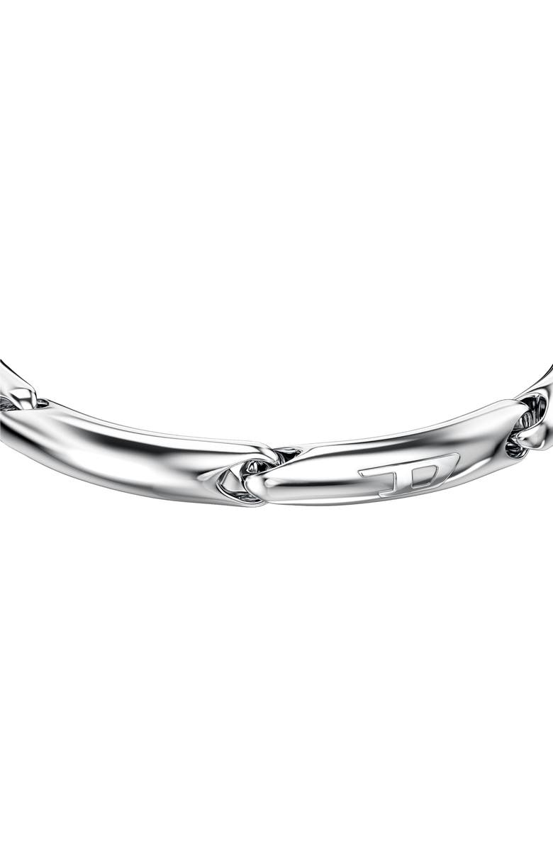 DIESEL<sup>®</sup> Elongated Link Chain Bracelet, Alternate, color, Silver