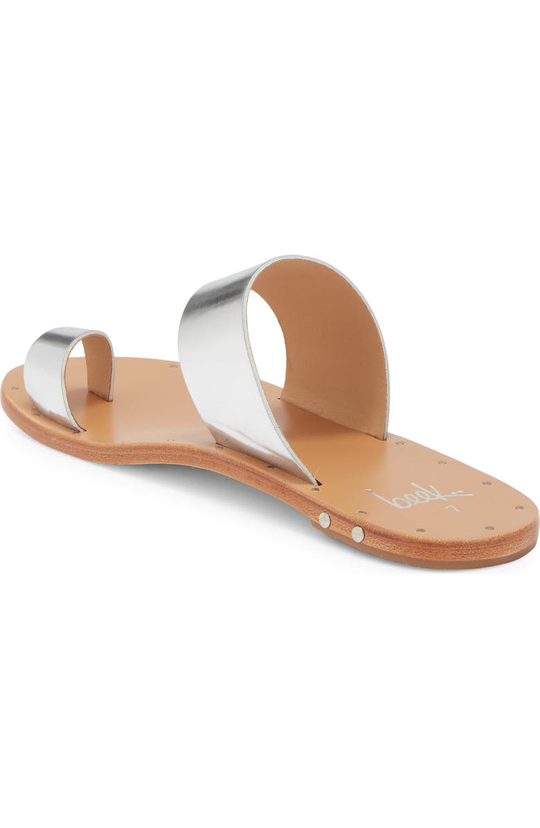 Beek Finch Toe Loop Sandal, Alternate, color, High Shine Silver