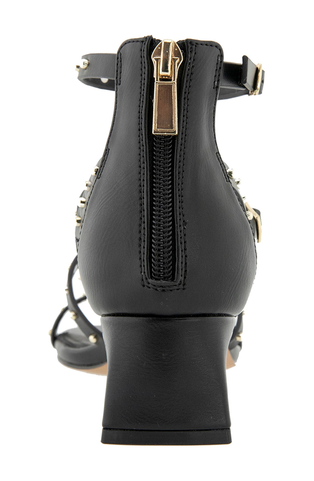 Rebecca Minkoff Avani Cage Sandal, Alternate, color, Black