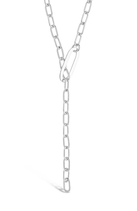 Chain Link Lariat Necklace