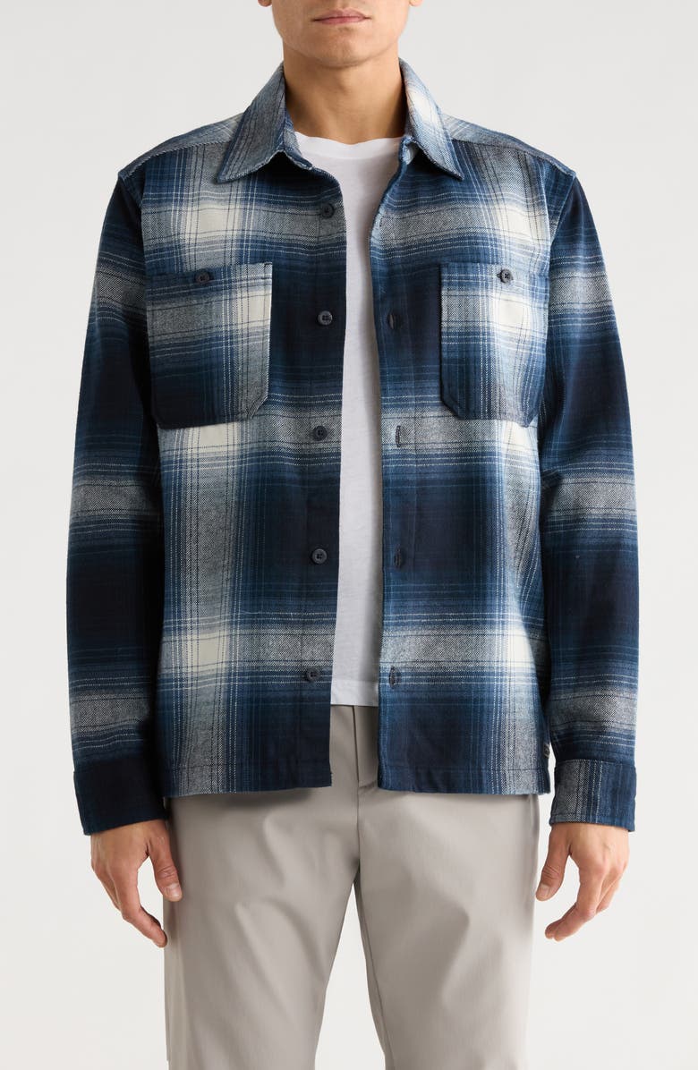 Buffalo Jeans Jeano Plaid Shirt Jacket, Main, color, Blue Plaid