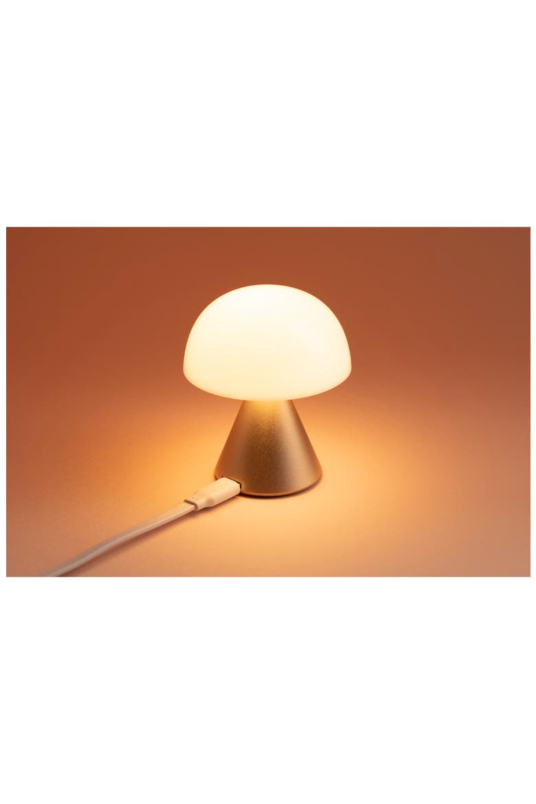 MINA LED Mini Rechargable Lamp, Alternate, color, ALU LIGHT GOLD