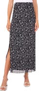 Halogen® Printed Mesh Maxi Skirt
