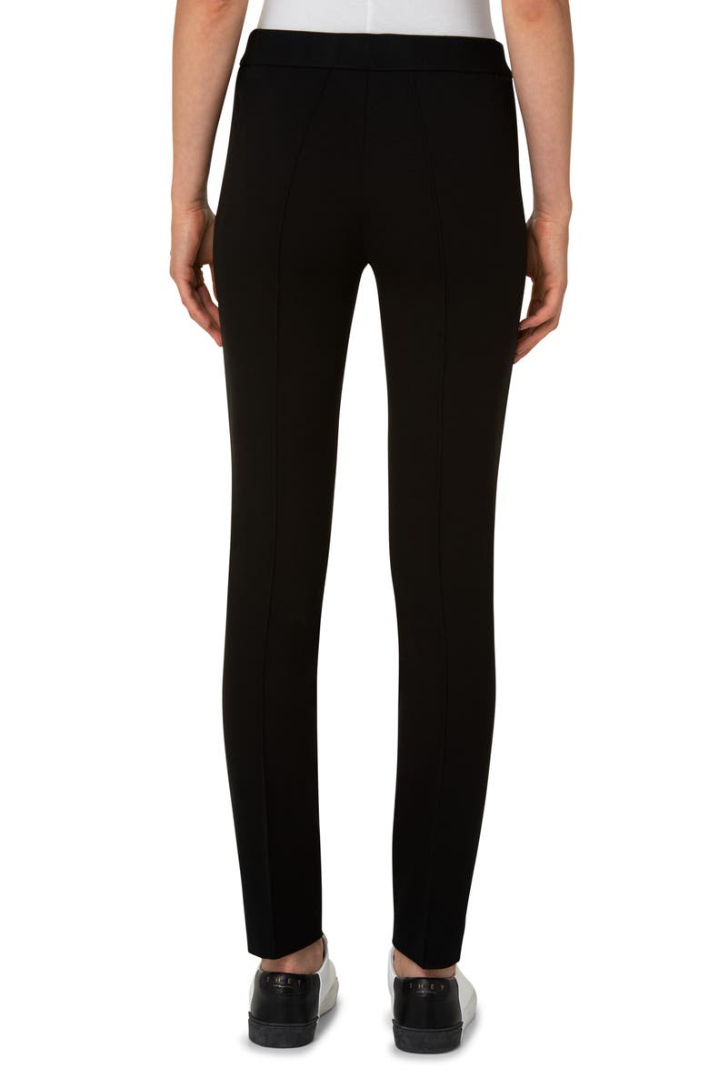 Akris punto Stretch Jersey Pants, Alternate, color, Black