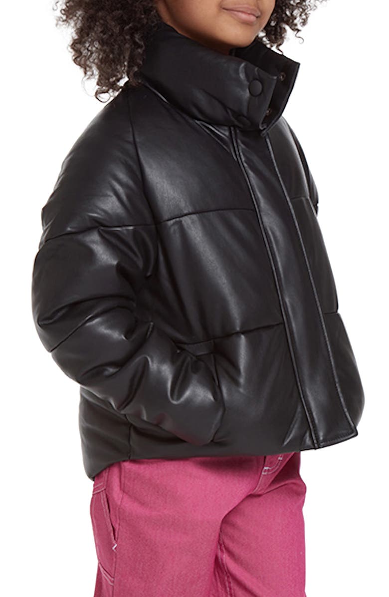 Apparis Kid's Jemma Faux Leather Bomber Jacket, Alternate, color, 