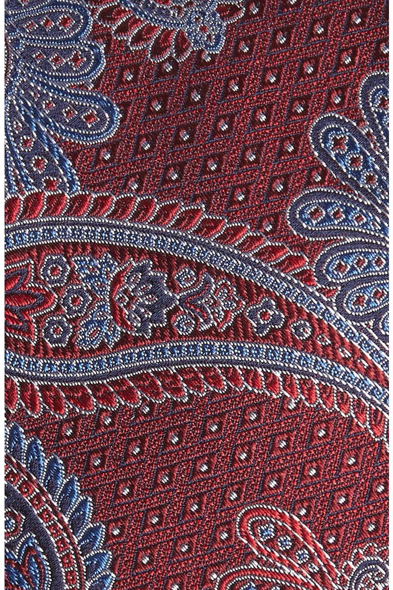 Paisley Silk Tie, Alternate, color, RED