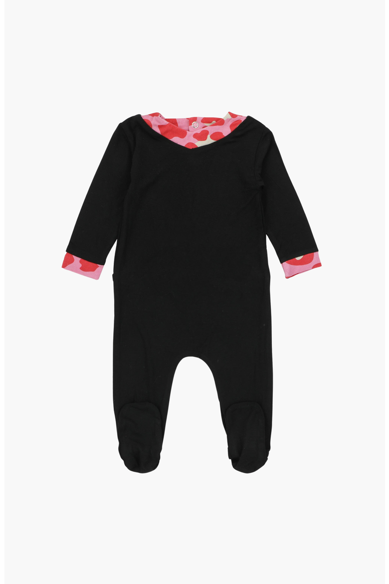Leopard Footie, Main, color, Black / Red