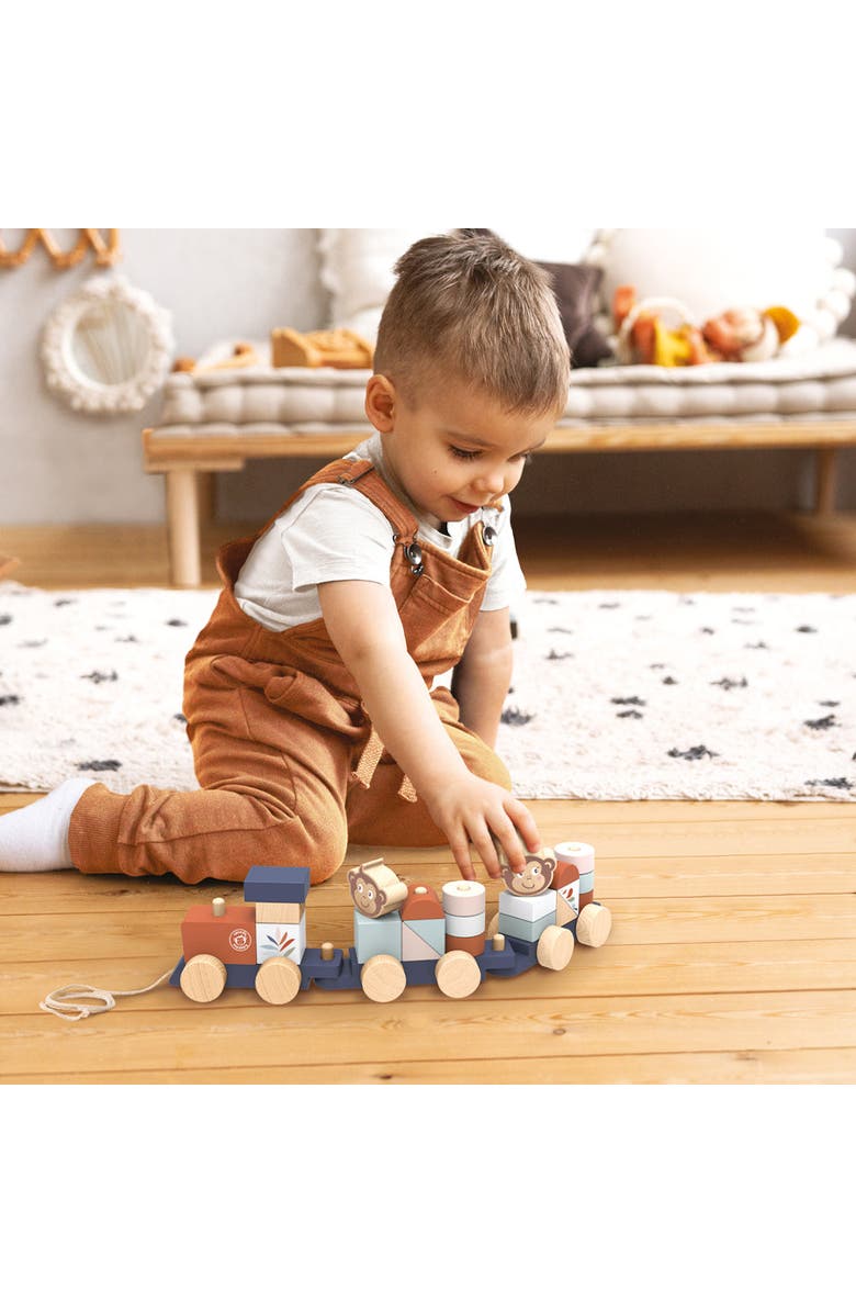 Speedy Monkey Stacking train, Alternate, color, Multi