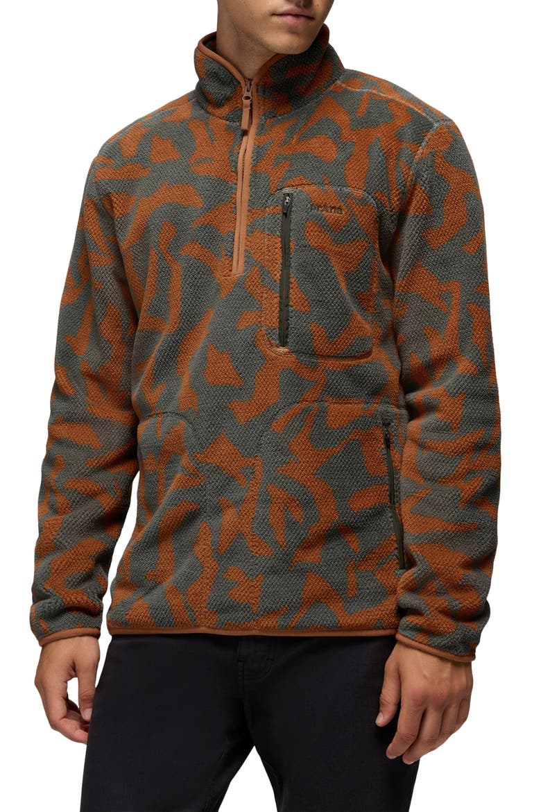 Tuff Fluff Fleece Half Zip Pullover, Main, color, THYME FREESTYLE