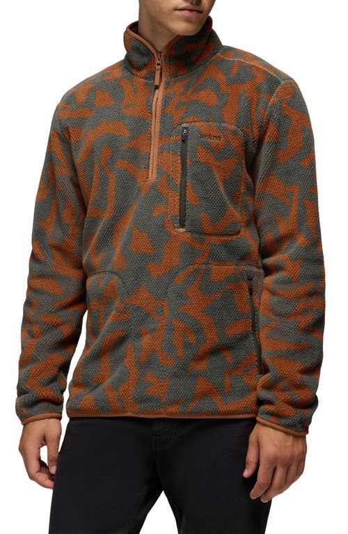 Prana Tuff Fluff Fleece Half Zip Pullover In Multi