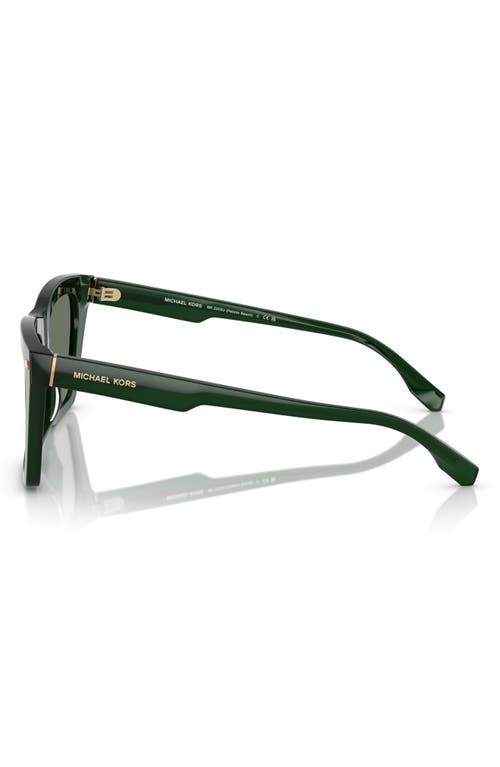 Michael Kors 56mm Square Sunglasses In Olive