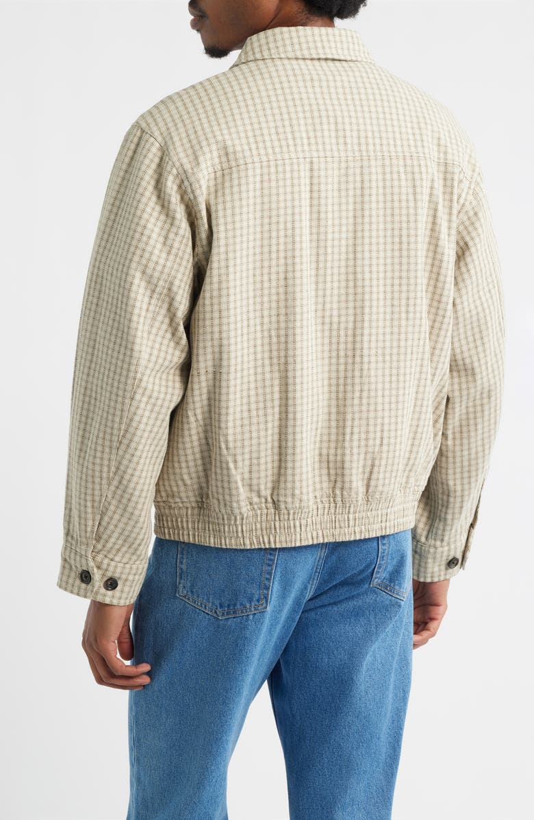 Obey Luther Microcheck Zip Jacket, Alternate, color, Abbey Stone Multi