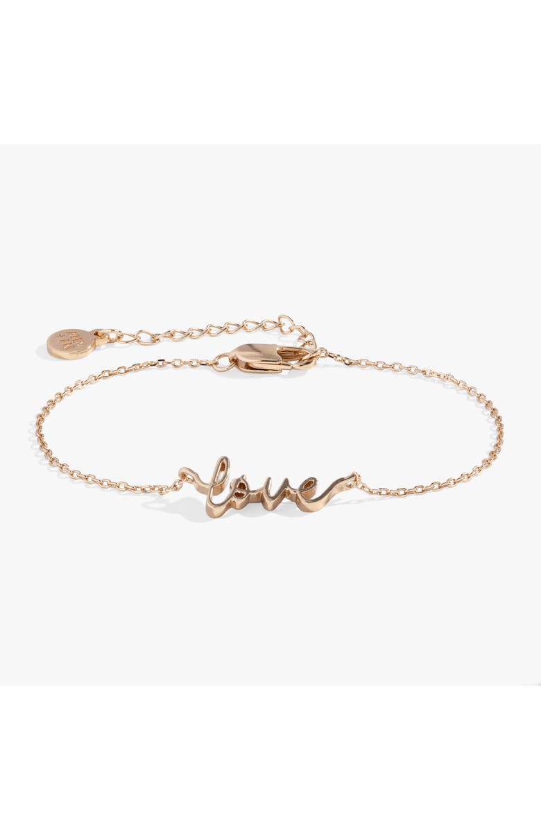 Alex and Ani Love Inline Bracelet, Main, color,