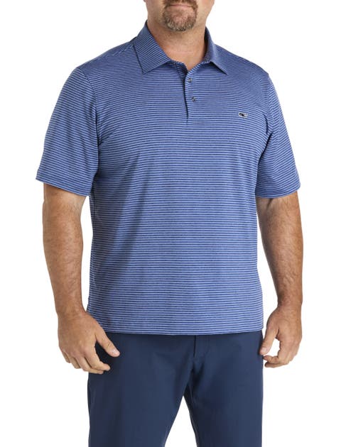 Big & Tall Striped Sankaty Performance Polo Shirt