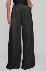 L'AGENCE Chelsy Pinstripe Wide Leg Pants