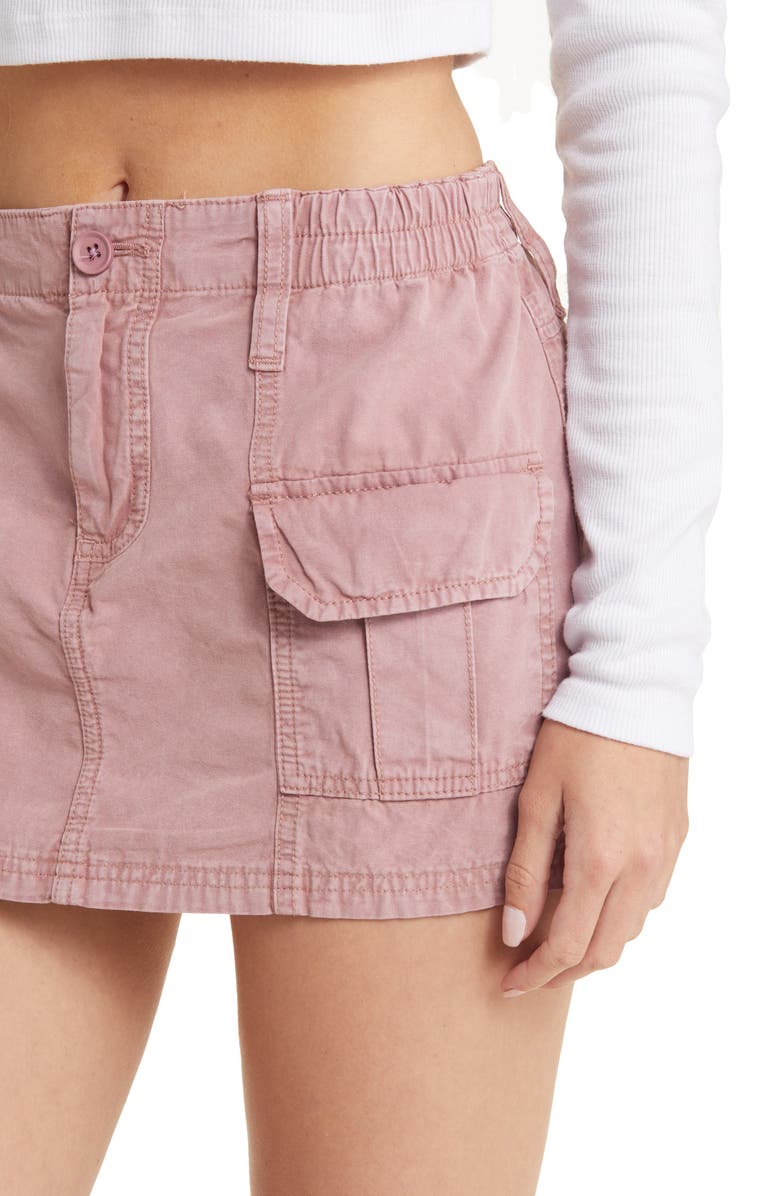 BDG Urban Outfitters Y2K Cotton Cargo Miniskirt, Alternate, color,