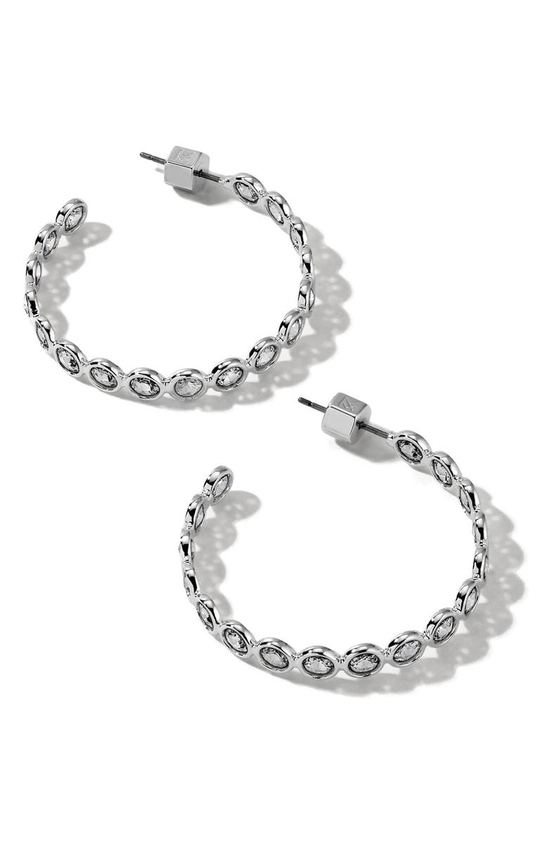 MIRANDA FRYE Lynda Hoop Earrings, Main, color, Silver