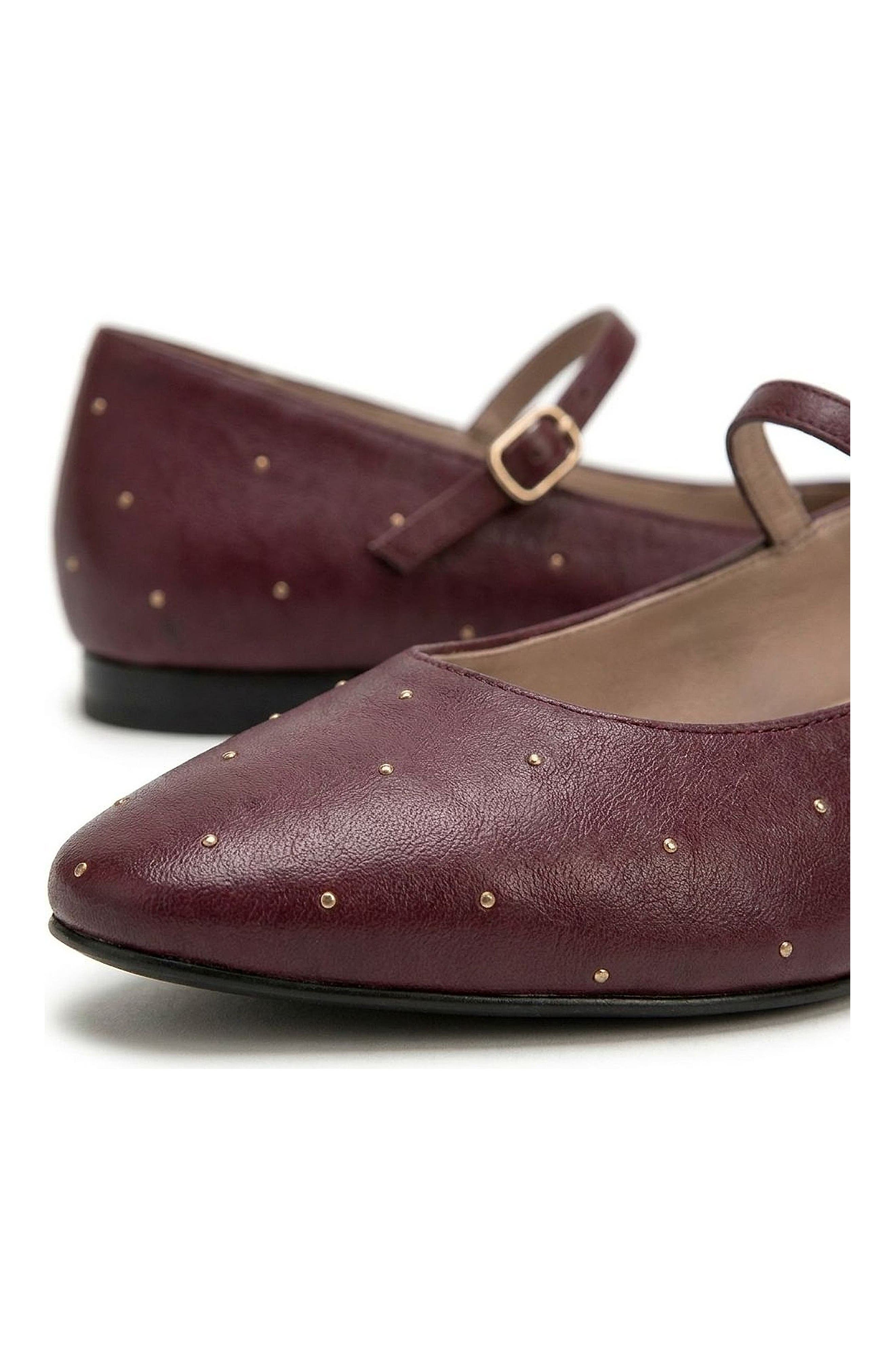 Clara Flat Sandal, Alternate, color, Burgundy