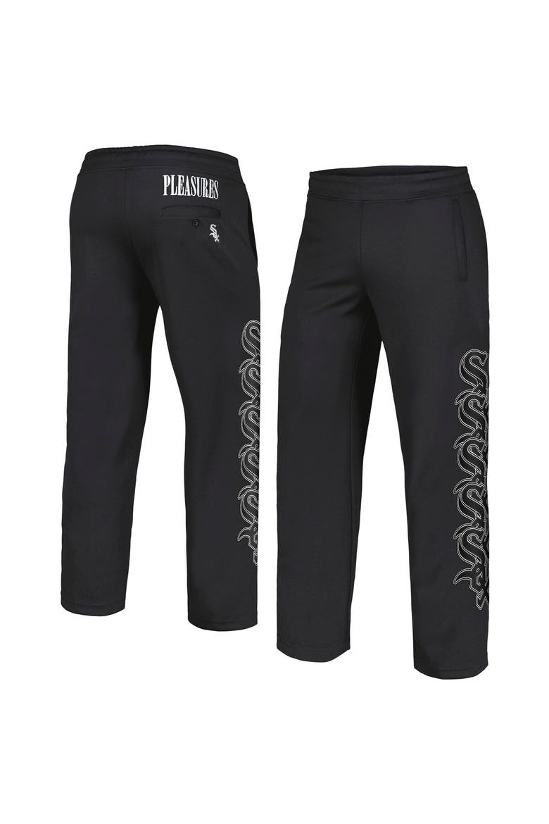 Men's PLEASURES Black Chicago White Sox Pitcher Track Pants, Alternate, color, Black