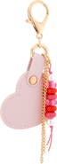 Leith Heart Beaded Bag Charm