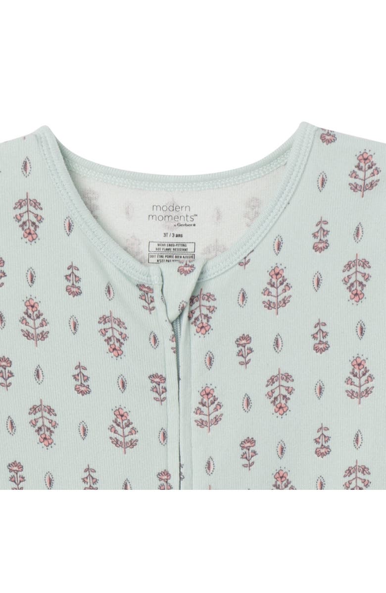 Modern Moments<sup>™</sup> by Gerber Hacci Comfort Unionsuit, Alternate, color, Light Green Fleur