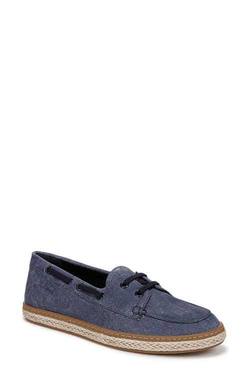 Vionic Bay Loafer Boat Shoe In Dark Denim