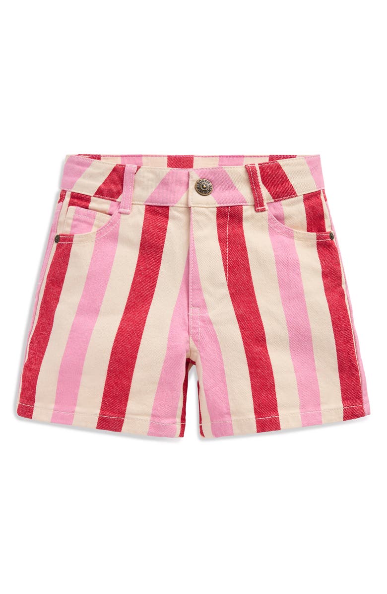 Mini Boden Kids' Stripe Denim Shorts, Main, color, 