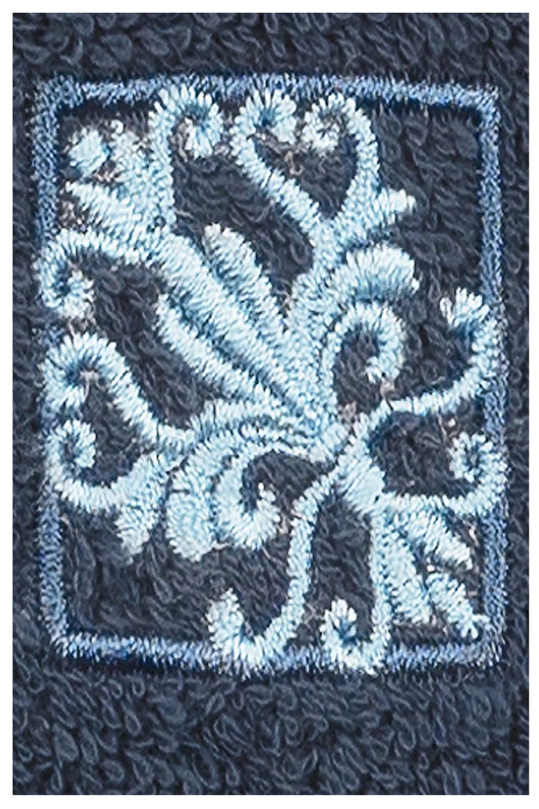 Vivian Embellished Washcloth - Set of 2 - Midnight Blue, Alternate, color, MIDNIGHT BLUE