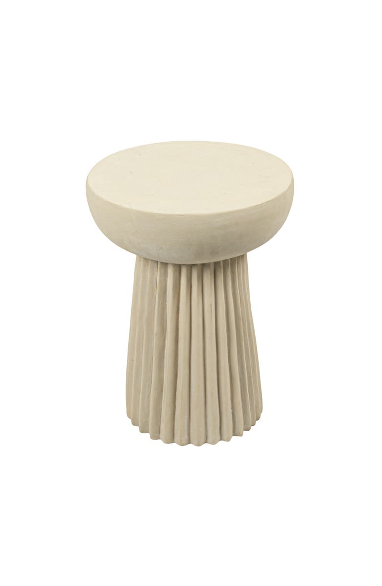 Olive Grove Indoor Outdoor Side Table, Main, color, Ivory