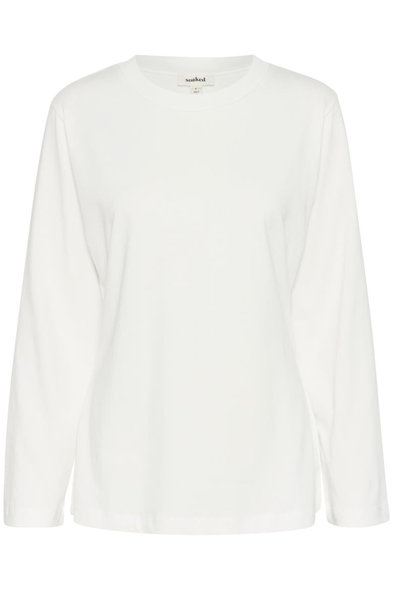 Coreen Long Sleeve A-line Fit T-Shirt, Alternate, color, Broken White