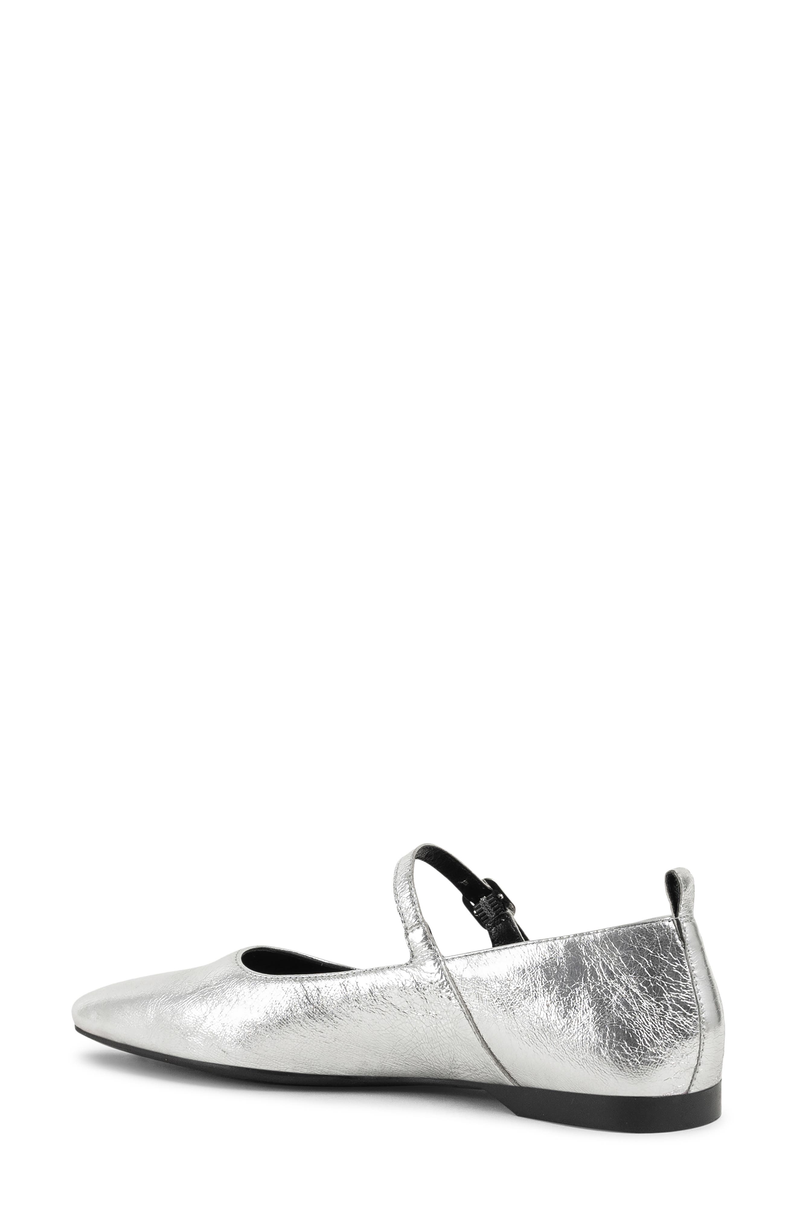 Vagabond Shoemakers Delia Mary Jane Flat, Alternate, color, Silver
