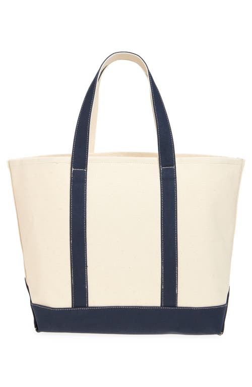 Sporty And Rich Sporty & Rich Ny Crest Cotton Tote Bag In Natural