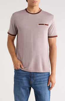 Cactus Man Tipped Crewneck Knit T-Shirt