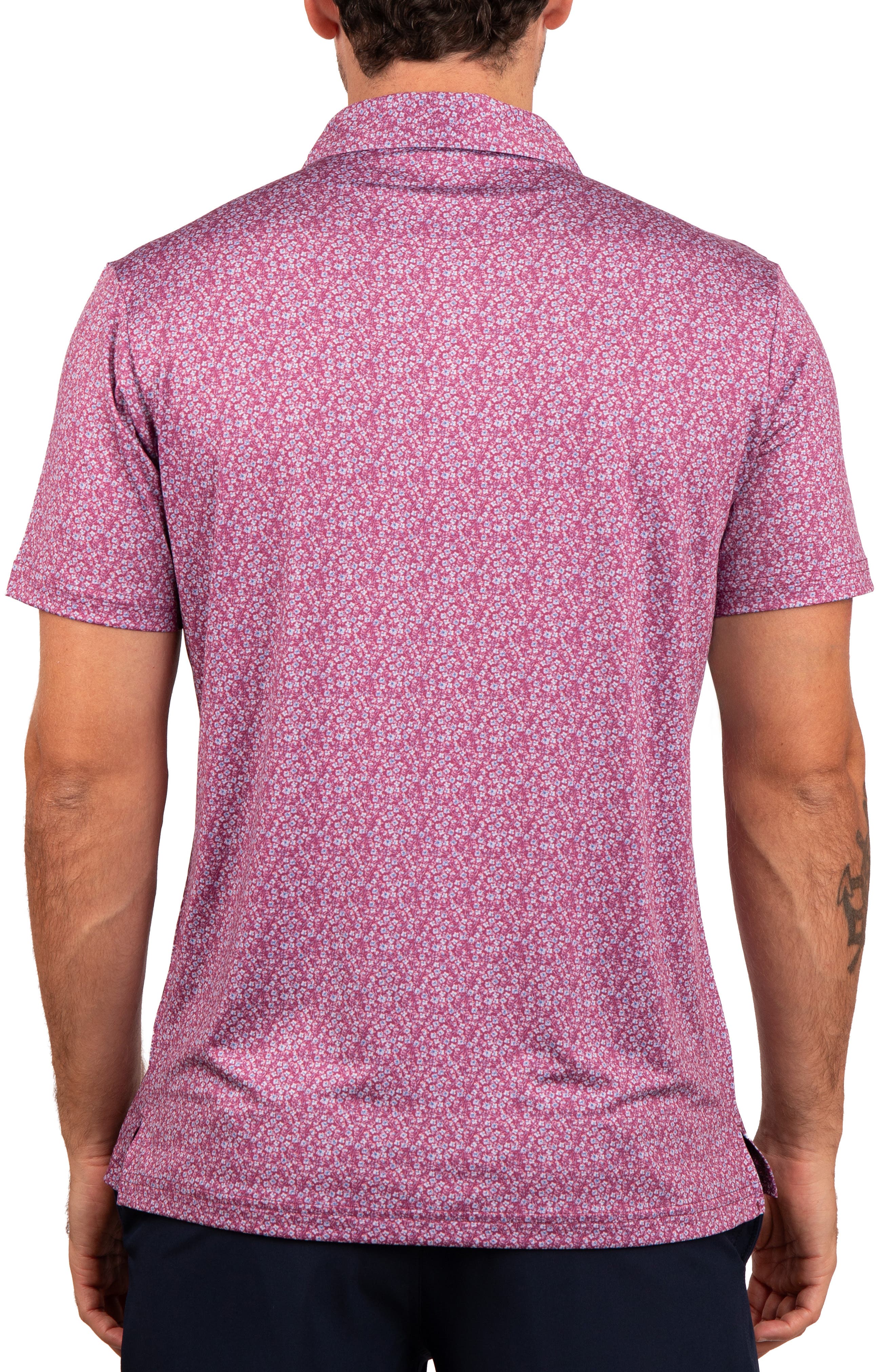 TailorByrd Performance Ditzy Print Polo (Men) | Nordstromrack