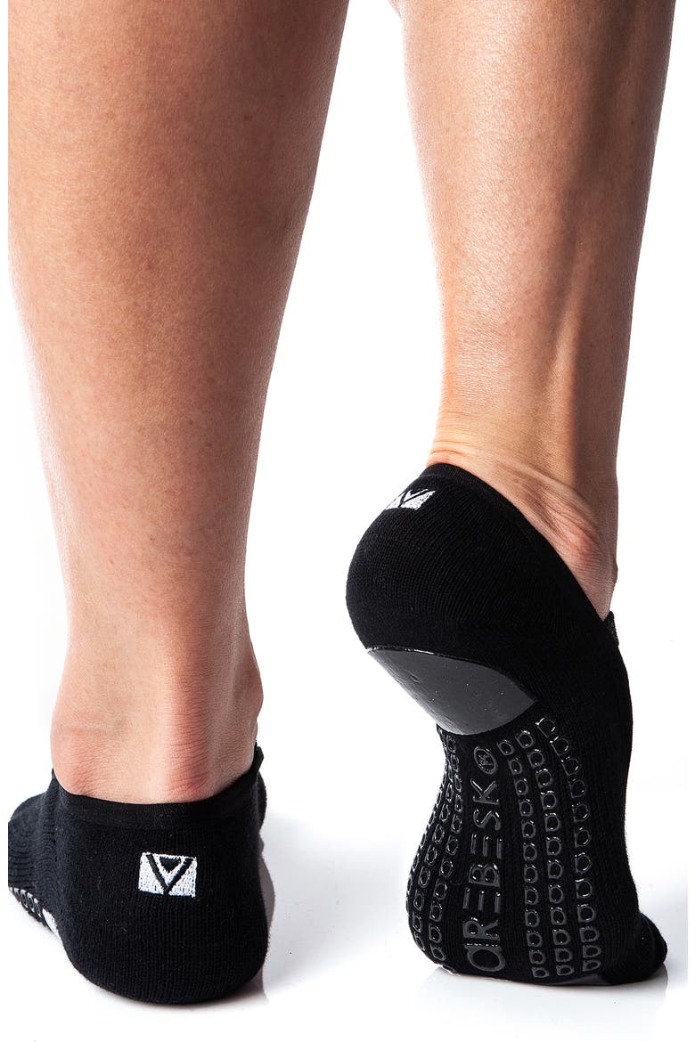Sparkle 2-Pack No-Slip Closed Toe Socks, Alternate, color, BLACK- BLACK