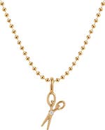MADE BY MARY Scissors Bead Chain Necklace