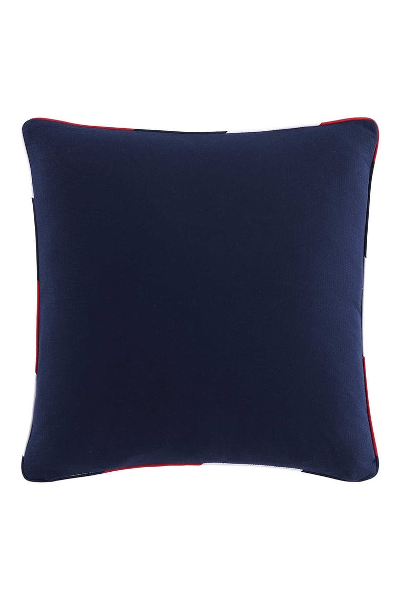 Flag Seersucker Accent Pillow, Alternate, color, NAVY