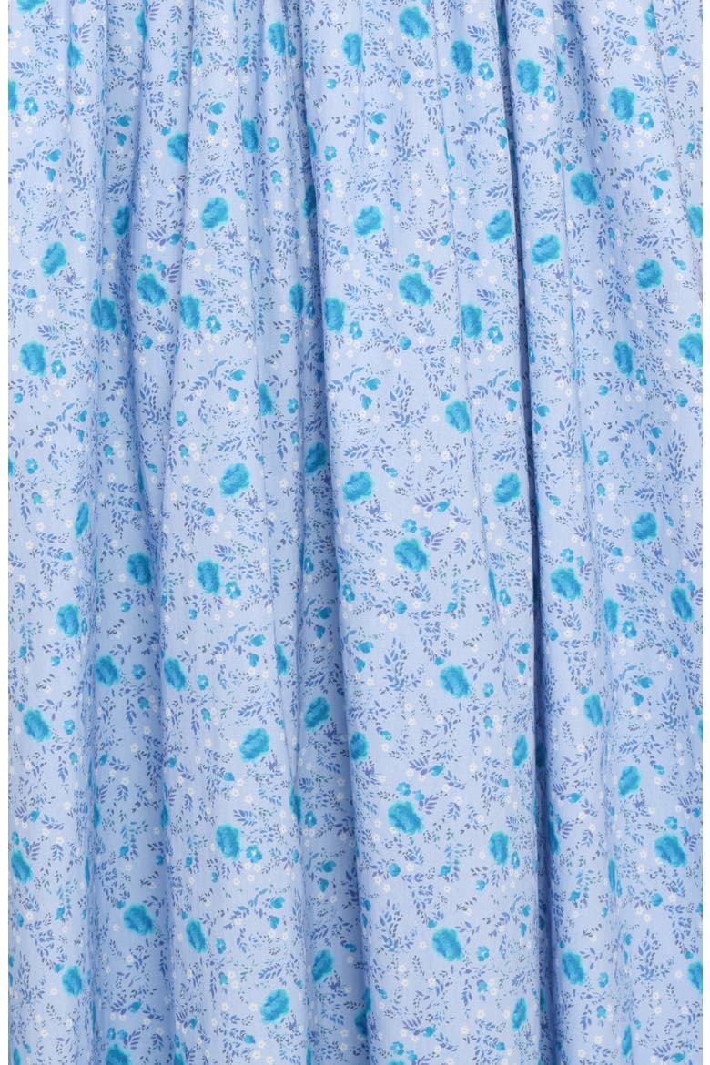 Marlena Ditsy Floral Smocked Midi Dress, Alternate, color, BLUE FLORAL