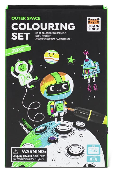 Outer Space Neon Coloring Set