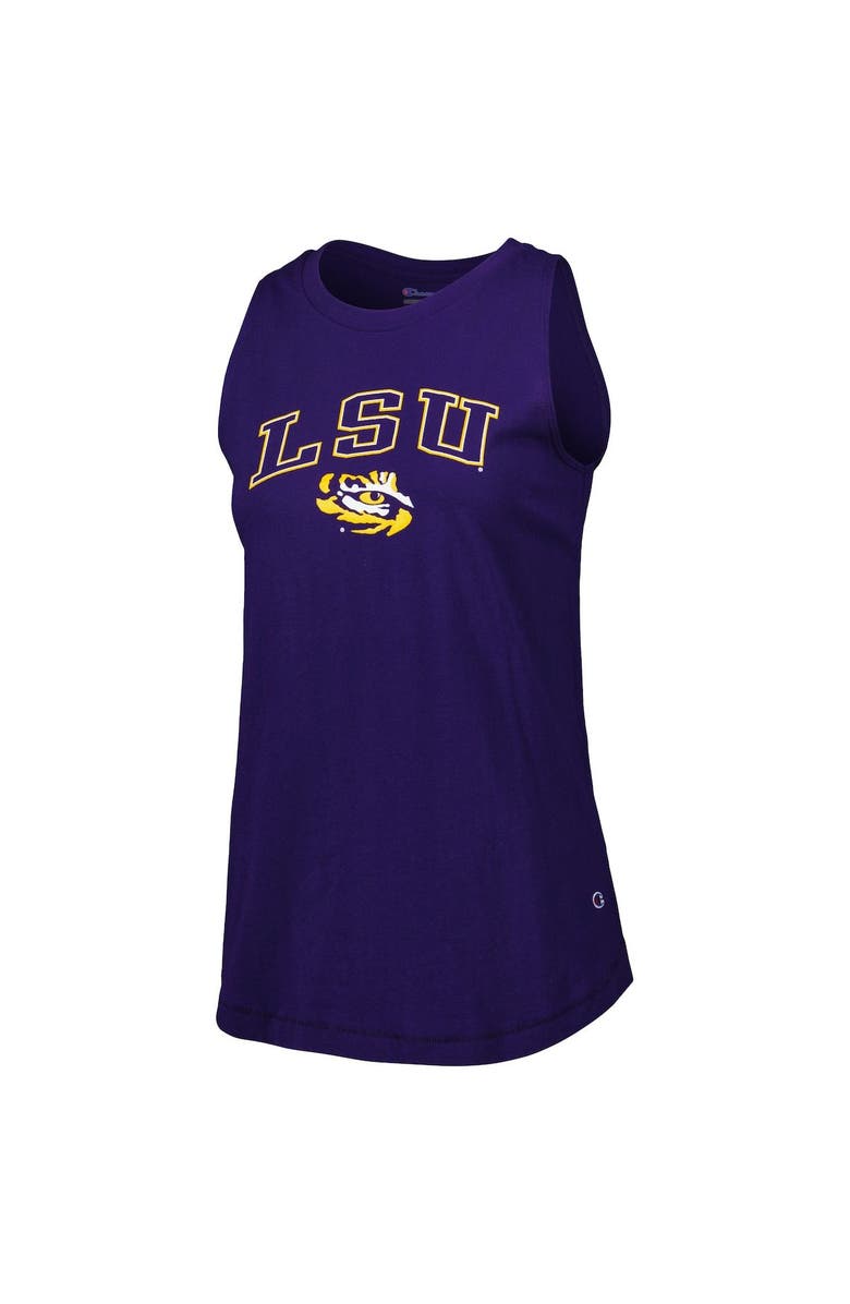 Champion Women's Champion Purple LSU Tigers Arch Logo Tank Top, Alternate, color, 