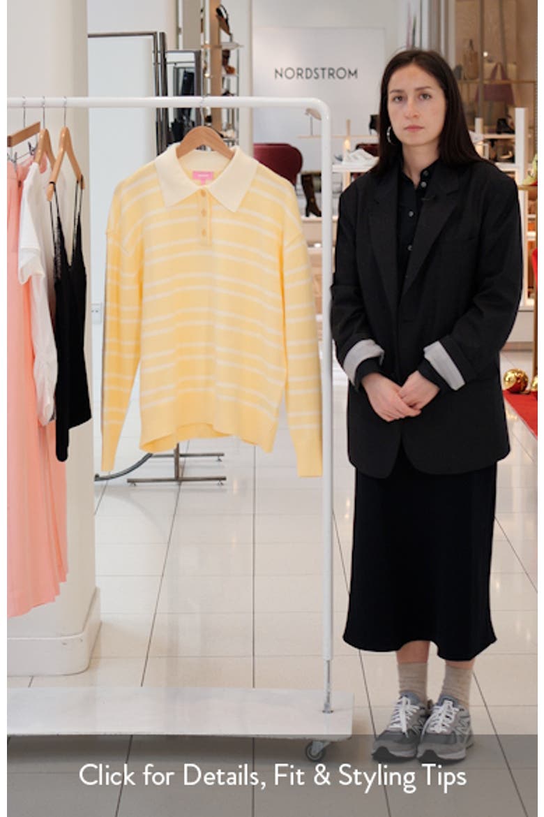 Rilynn Stripe Polo Sweater video
