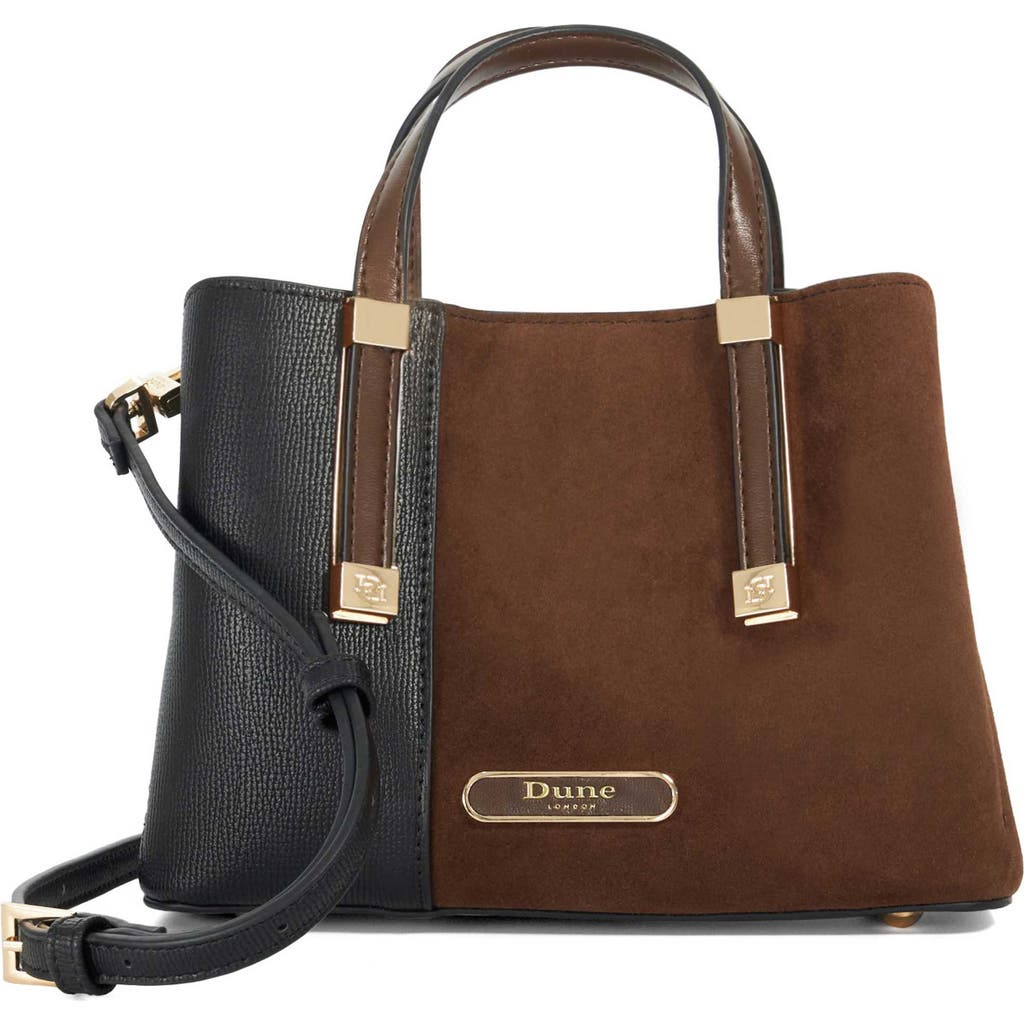 Dune London Dinky Dorry Convertible Crossbody Tote In Brown