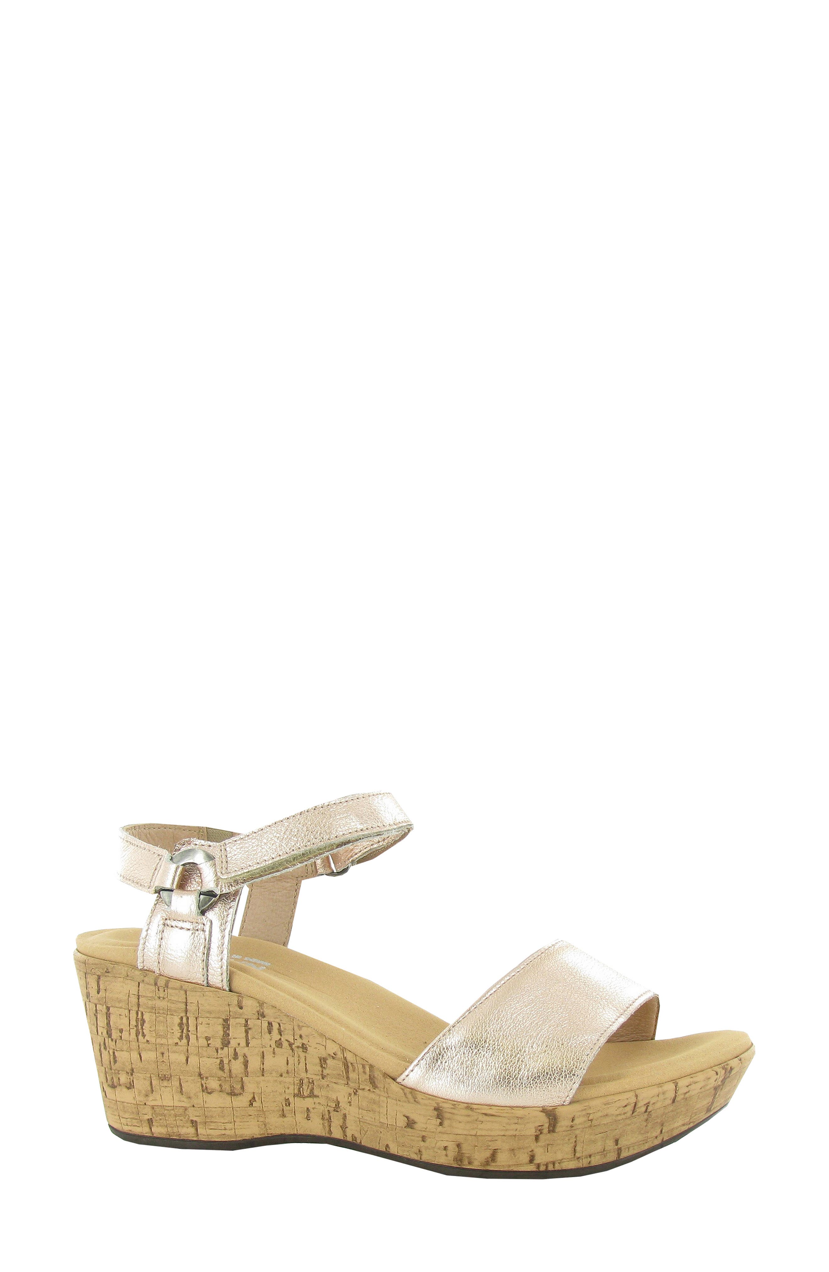 Pier Platform Sandal, Main, color, SOFT ROSE GOLD LEATHER