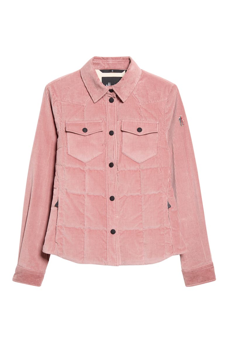 Nangy Corduroy Down Shirt Jacket, Main, color, ROSETTE