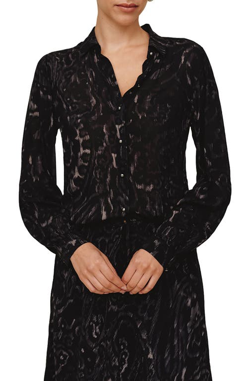 Bella Dahl Fitted Button-up Shirt In Black