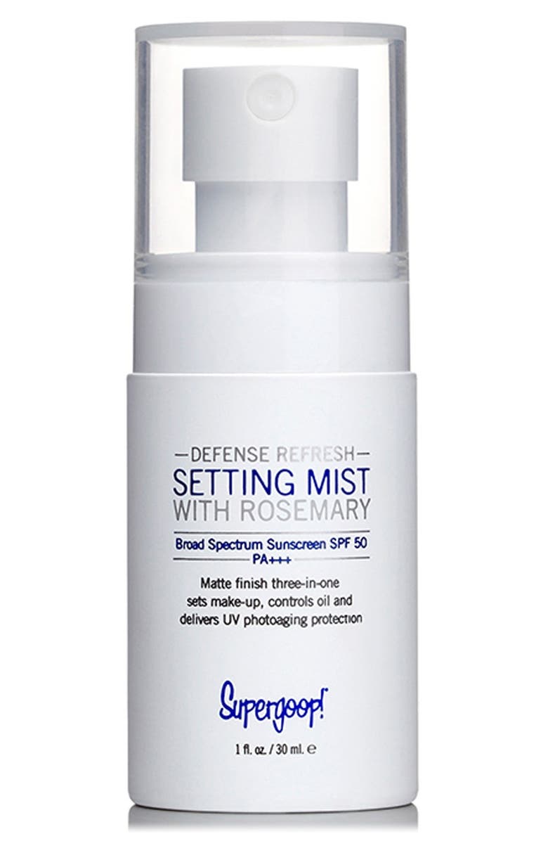 Supergoop!<sup>®</sup> Supergoop! Defense Refresh Setting Mist with Rosemary SPF 50, Alternate, color,