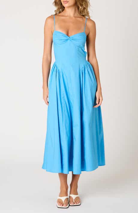 Nia Destene Back Cutout Fit & Flare Maxi Dress